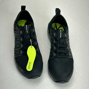 Reebok Black Athletic Shoes with Neon Accents